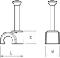 OBO 2008 25 LGR ISO-Nagel-Clip 8mm L25 