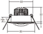 BRUM LED-Einbaustrahler d2w Schwarz BB13 