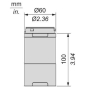GS Anschlusselement DC schwarz  XVUC21BQ 