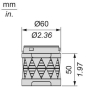 Schneider LED-Leuchtelement D60mm XVUC43 
