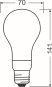 LEDV LED Bulb 18-150W/827 2452lm 