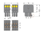 WAGO 713-1104 1-Leiter-Federleiste- 