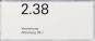 GIRA 107200 Namens-/Türschild 2fach 