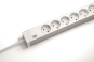 Bachmann 19" 1,5HE 8xSchuko weiß 333.001 