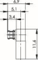 TG SMP-Kabelwinkelbuchse Cr    100025157 