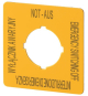 EATON M22-XYK15 Schild NOT-HALT   167642 