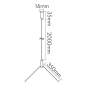 Nobile Y-Seilabhängung uni 2m 1560739800 