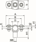 OBO ASG 732 10 A4 Abstandschelle 