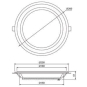 Nobile LED Glas Panel 200 R   1561571212 