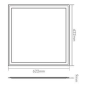 Nobile LED Panel Q2S weiß 40W 1570401143 