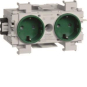 Hager Steckdose 2fach m.Wago  GS20016029 