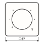 Jung Abdeckung f.Thermostat   CD1749BFWW 