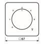 Jung Abdeckung f.Thermostat   CD1749BFWW 