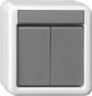 GIRA 516230 Taster-BA 2fach 2-Punkt KNX 