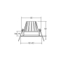 BRUM LED-Einbaustrahler 700mA,  12530073 