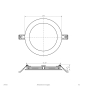 EVN LED Einbaupanel-rund-ws-   LTR170125 