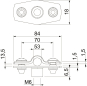 OBO ASG 732 53 A4 Abstandschelle 