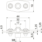 OBO ASG 732 17 A4 Abstandschelle 