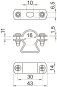 OBO 733 16 A4 Abstandschelle m.Langloch 