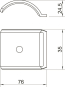 OBO 2058FW M 70 DD Gegenwanne 64-70mm St 