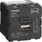 Hager USB-Ladegerät Typ A+C 230V  WXF113 