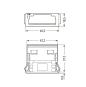 WAGO 770-319 Snap-In-Rahmen,4-polig,1,0 
