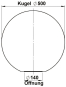 ALBE PMMA Kugeln, Opal, D = 500 90260076 