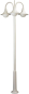 ALBE Mastleuchte 3x75W 682073     682073 