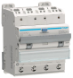 Hager Fi-LS 4P 6kA C-13A 30mA   ADM463QC 
