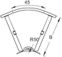 OBO RB 45 610 A2 Bogen 45° 
