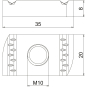 OBO MS41SN M10 A4 Gleitmutter 