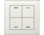 MDT Glastaster II Light 4-fach RGBW Weiß 