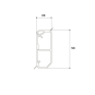 Sockelleistenkanal SL 20x50-9010, PVC 
