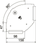OBO RBD 90 100 A4 Deckel f.90°-Bogen 