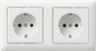 GIRA 479303 SCHUKO-Steckdose 2f verdr.+ 