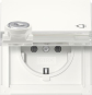 GIRA 446766 SCHUKO-Steckdose Klappdeckel 