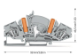 WAGO 282-841 2-Leiter-Durchgangsklemme,6 