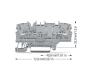WAGO 2002-1961 2-Leiter-Basisklemme,mit 