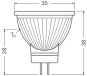 LEDV LED Reflektor 1,8-20W/827 