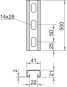OBO MS4121P0500FS Profilschiene gelocht 