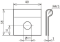 DEHN Klemmschuh St/tZn D=8mm      345008 