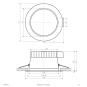 EVN LED Deckeneinbauleuchte- DSM54180125 