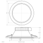 EVN LED Deckeneinbauleuchte- DSM54200125 