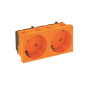 OBO STD-D3S ROR2 Steckdose 33° 2-fach 