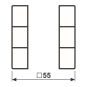 Jung Tastensatz 3fach kpl     A503TSAANM 