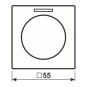 Jung Abdeckung Lichtleiter    A1540KO5AL 