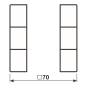Jung Tastensatz 3fach kpl     AL2503TSAD 