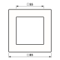 Jung Rahmen 1f A 550          A5581BFSWM 