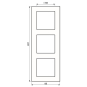 Jung Rahmen 3f.bruchsicher     A5583BFSW 