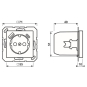 Jung SCHUKOsteckdose m.USB  A1520-15CAWW 
